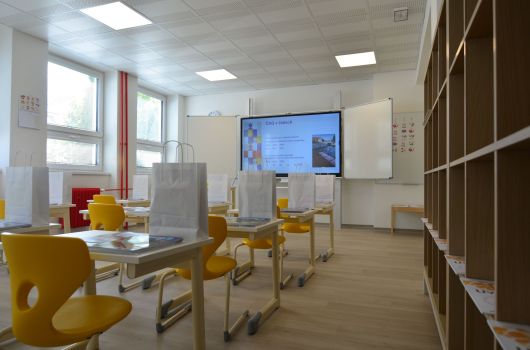 Prostory tříd ZŠ ČAG v ulici Vrbenská